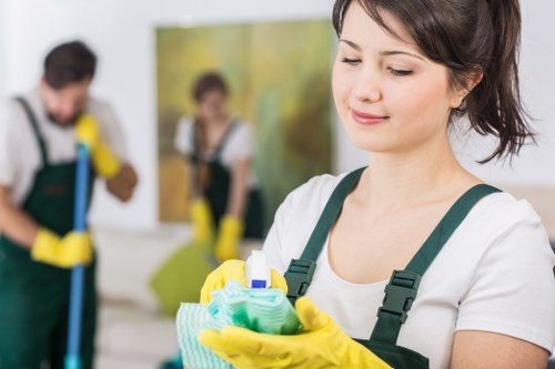 Local cleaners preparing a property for handover in SW2