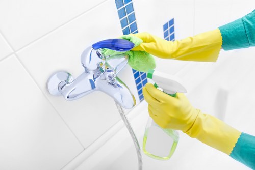 Local cleaning team carrying out a one-time clean in a South London flat